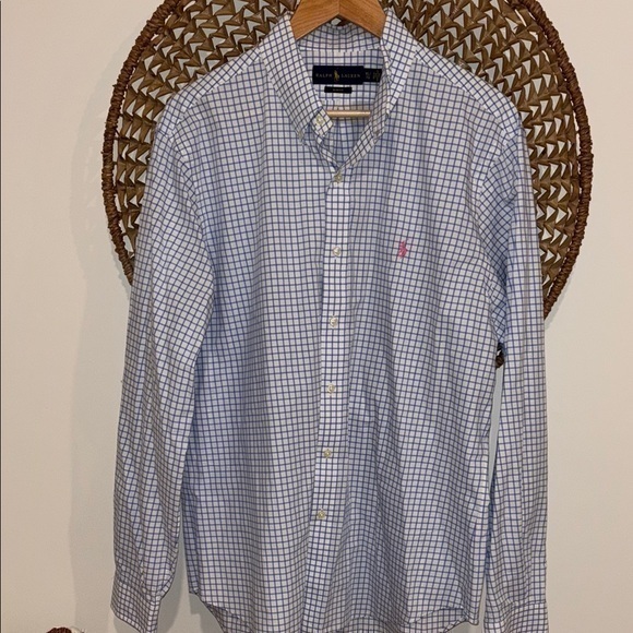Polo Ralph Lauren Other - Polo by Ralph Lauren Men's Blue Checkered Shirt size XLarge